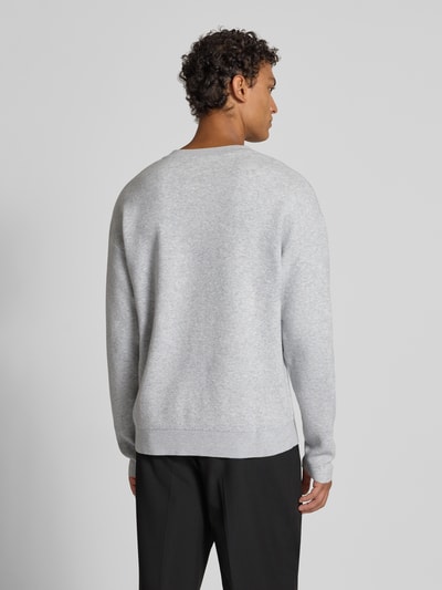 Jack & Jones Premium Strickpullover mit Rundhalsausschnitt Modell 'BRADFORT' Hellgrau Melange 5