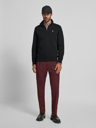Polo Ralph Lauren Regular Fit Troyer mit Troyer-Kragen Modell 'Double' Black 1