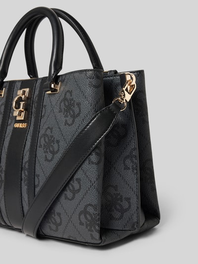 Guess Satchel bag met labeldetail, model 'ERENIA' Antraciet - 3