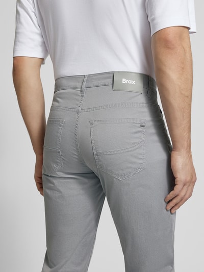 Brax Regular Fit Hose mit Strukturmuster Modell 'Cadiz' Silber 3