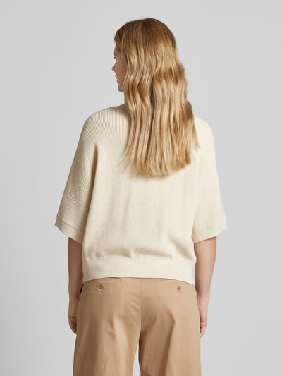 MSCH Copenhagen Gebreide pullover met 1/2-mouwen, model 'Amari Rachelle' Beige - 5