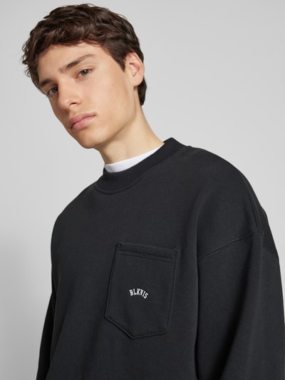 BLKVIS Sweatshirt met borstzak Zwart - 3