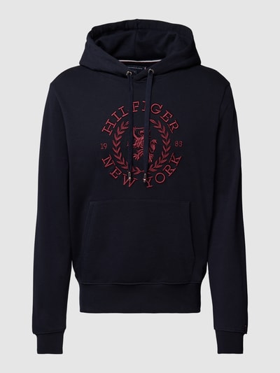 Tommy Hilfiger Hoodie met motiefstitching Marineblauw - 2