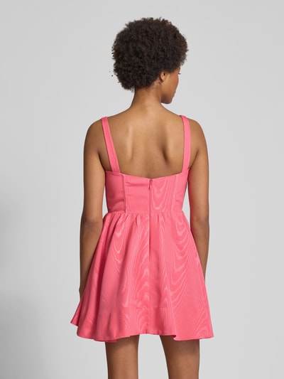 Bardot Cocktailjurk met vierkante hals, model 'NISA' Felroze - 5