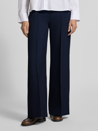 Tommy Hilfiger Wide Leg Stoffhose mit Viskose-Anteil Modell 'PUNTO' Marine 4