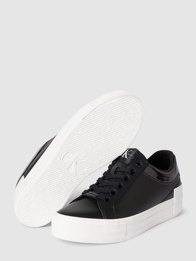 Calvin Klein Jeans Plateau-Sneaker mit Label-Print Modell 'VULC' Schwarz 4