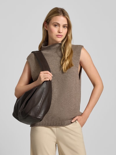 LIEBESKIND BERLIN Shoulder Bag aus echtem Leder Modell 'Natura' Dunkelbraun 1