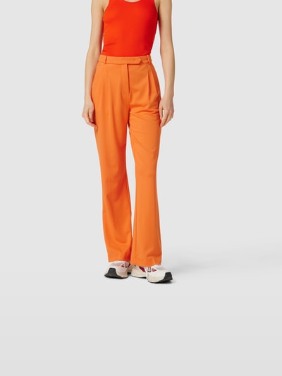 Designers Remix Stoffhose mit Bundfalten Orange 4