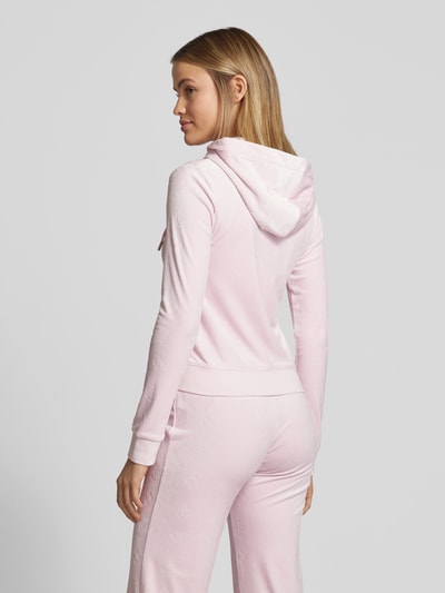 Juicy Couture Sweatjacke mit Kapuze Modell 'MADISON' Rosa 5