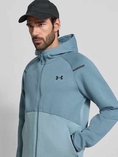 Under Armour Trainingsjack met tweewegsritssluiting, model 'Unstoppable' Mintgroen - 3