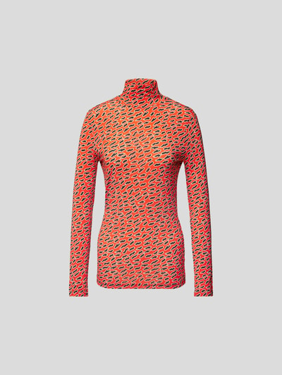 Rabanne Longsleeve mit Allover-Muster Rot 2