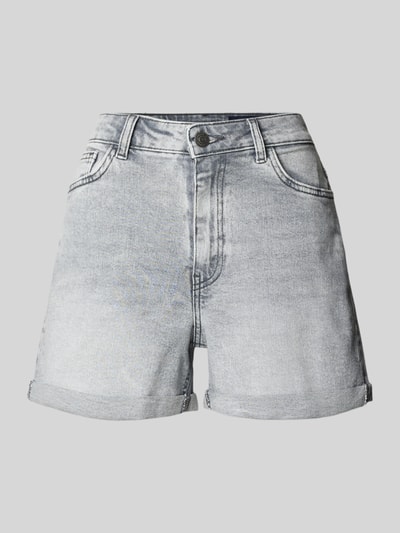 Noisy May High Waist Jeansshorts im 5-Pocket-Design Modell 'MONI' Hellgrau 1