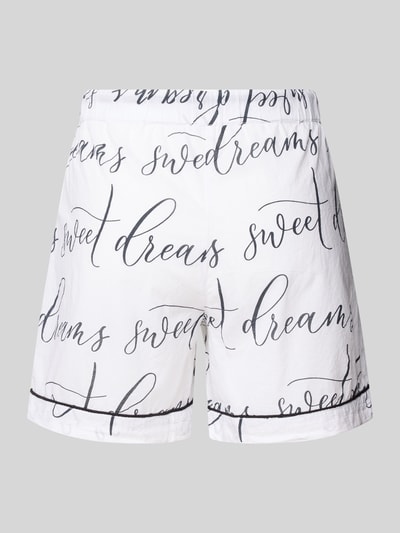 Christian Berg Woman Szorty od piżamy o kroju regular fit z tunelem Biały 3