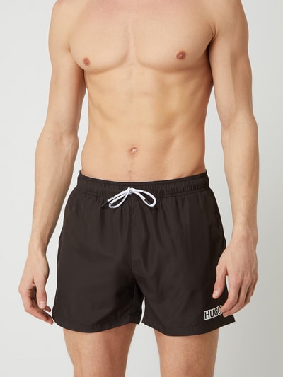 HUGO CLASSIFICATION Badehose mit Logo Modell 'Haiti' Black 2