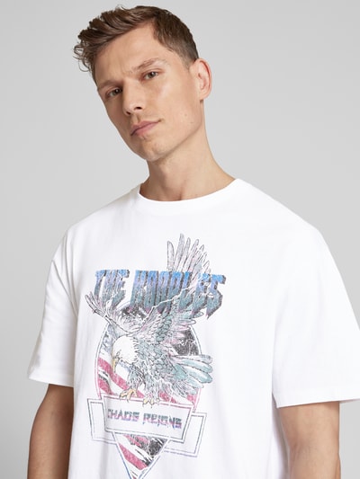 THE KOOPLES T-Shirt mit Label-Print Weiss 3