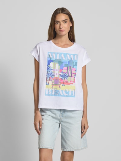 Milano Italy T-shirt met ronde hals Wit - 4