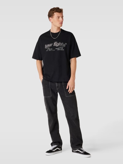 Low Lights Studios T-Shirt mit Statement-Print Black 1