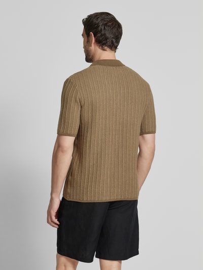 Samsøe Samsøe Relaxed fit vrijetijdsoverhemd met structuurmotief, model 'SARHYS' Donkergroen - 5