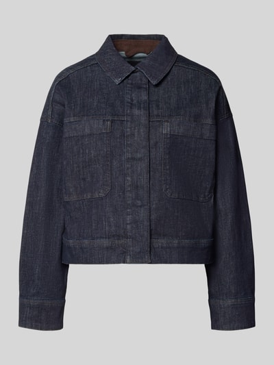 OPUS Regular fit jeansjack van katoenmix model 'Hollins' Donkerblauw - 1