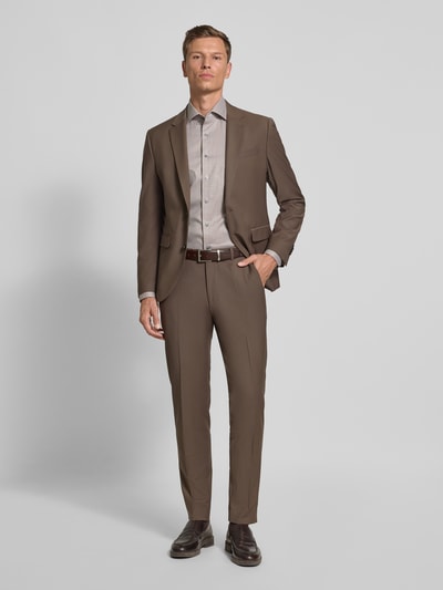 Cinque Marynarka na dwa guziki o kroju slim fit z kieszeniami z patką model ‘Monopoli’ Średniobrązowy 1