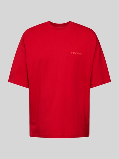 REVIEW Essentials oversized T-shirt  Rood - 2