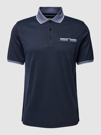 bugatti Poloshirt mit Kontraststreifen Marine 2