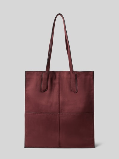 LIEBESKIND BERLIN Torba typu tote z detal z logo model 'AMY' Bordowy 2