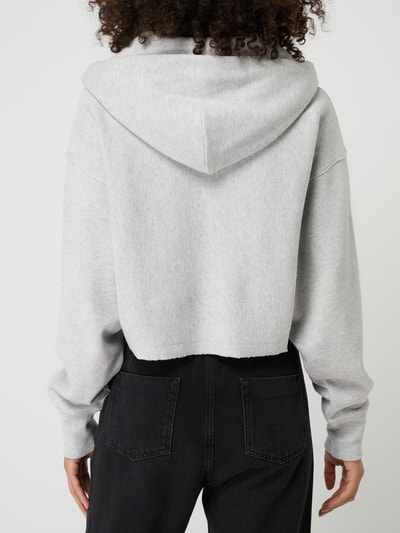 Karo Kauer Boxy fit hoodie met viscose, model 'Lou' Lichtgrijs gemêleerd - 5