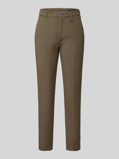 MAC Straight Fit Chino aus Baumwoll-Mix Oliv 2