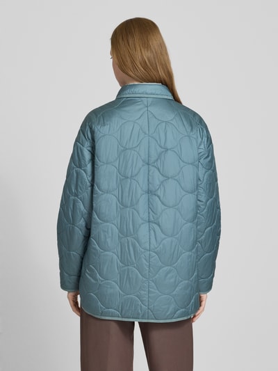 MM Loose fit gewatteerd jack met zijde, model 'ZANTE' Lichtblauw - 5