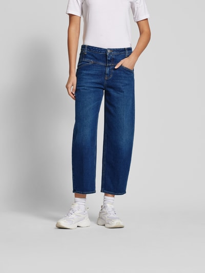 Closed Balloon Fit Jeans mit Kontrastnähten Dunkelblau 4