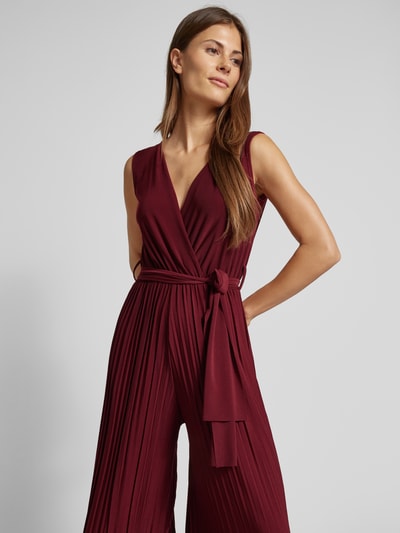 ZABAIONE Jumpsuit met plissévouwen, model 'Romper' Rood - 3