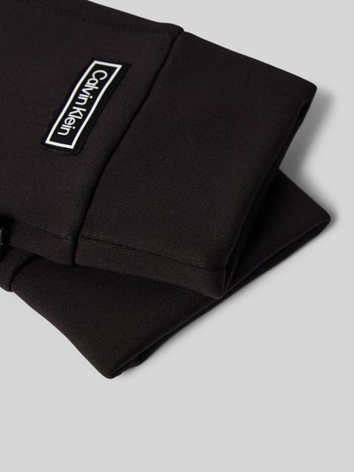 CK Calvin Klein Handschuhe mit Label-Patch BLACK 2