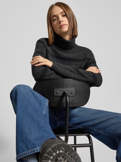 Marc O'Polo Denim Regular fit coltrui van scheerwolmix Antraciet - 3