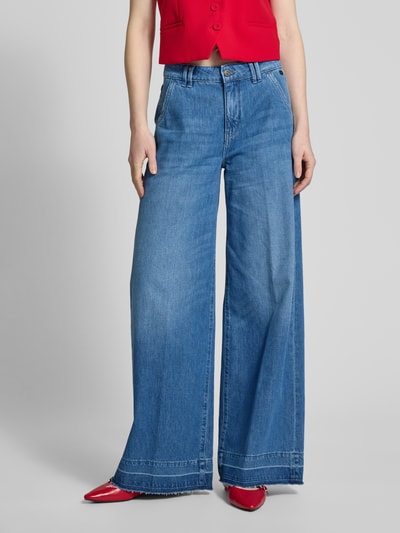 Gang Wide Leg Jeans mit Eingrifftaschen Modell 'MONA' Blau 4