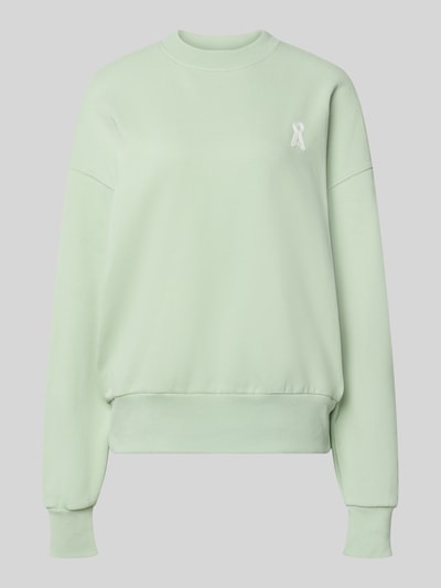 ARMEDANGELS Bluza dresowa o kroju oversize z czystej bawełny organicznej model 'ICONIC A ALIZAA' Miętowy 2