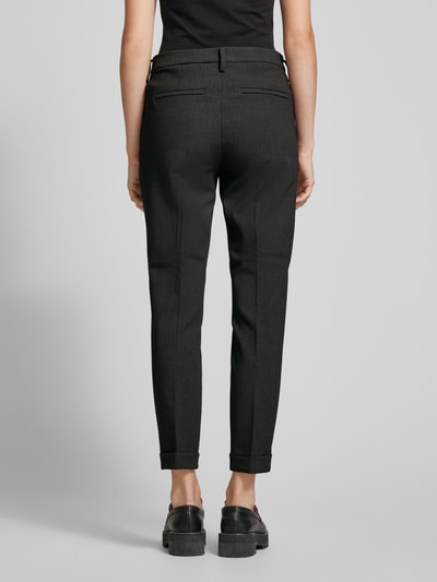 MAC High waist broek met knoopsluiting Antraciet - 5