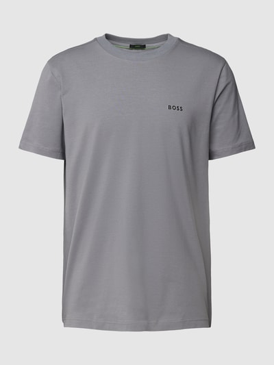 BOSS Green T-Shirt mit Label-Print Anthrazit 2