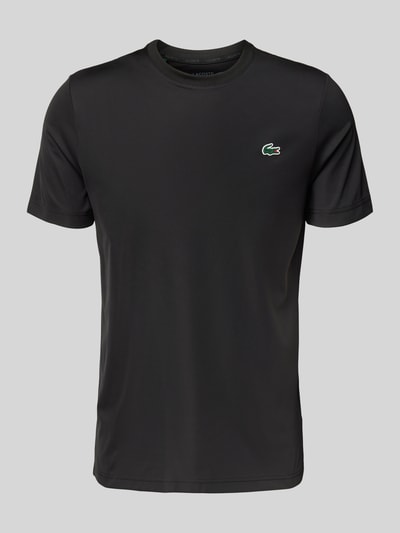 Lacoste T-shirt z naszywką z logo Czarny 2