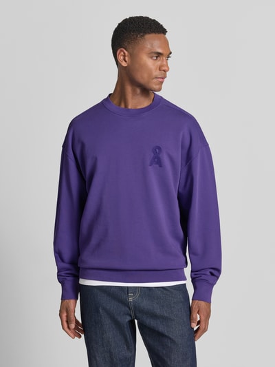 ARMEDANGELS Relaxed Fit Sweatshirt aus reiner Bio-Baumwolle Modell 'ICONIC Å GMT' Violett 4