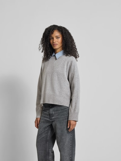 Closed Woll-Pullover mit breitem Bund Mittelgrau 4
