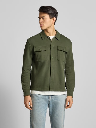 Marc O'Polo Denim Relaxed Fit Hemdjacke aus reiner Baumwolle Khaki 4