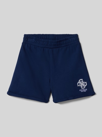 Guess Regular Fit Sweatshorts mit Label-Stitching Modell 'ACTIVE' Marine 1