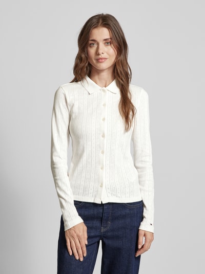 Tommy Hilfiger Slim fit shirt met lange mouwen en knoopsluiting Wit - 4