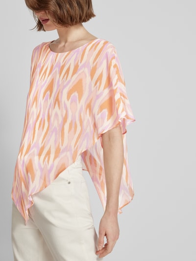 comma Bluse mit Überwurf Pink 3