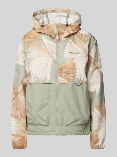 COLUMBIA Windbreaker mit Label-Print Modell 'SPIRE VALLEY' Hellgruen 1