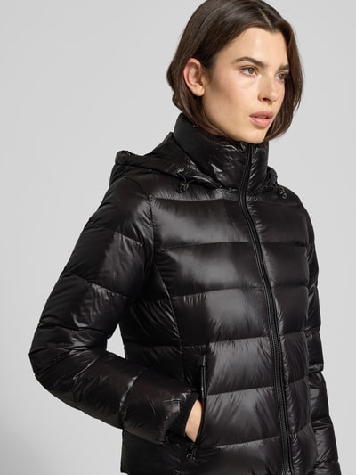 Tommy Hilfiger Kurtka puchowa o kroju slim fit z efektem błyszczącym BLACK 3