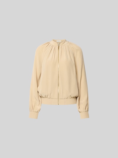Produktfoto, Blouson mit Reißverschluss von Joseph in Beige, Material-Mix, lockere Passform, Stehkragen, sichtbare Eingrifftaschen
