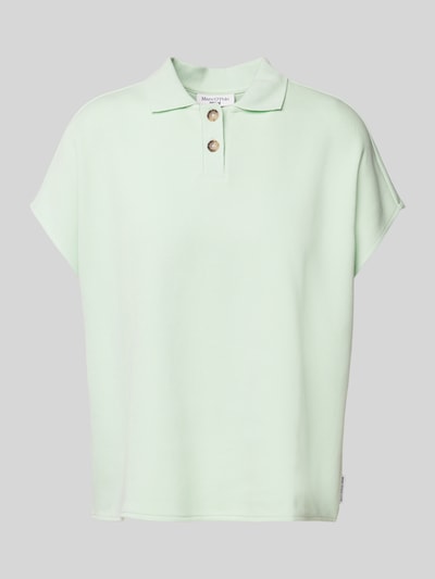 Marc O'Polo Denim Poloshirt met korte knoopsluiting Lichtgroen - 2