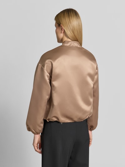 s.Oliver BLACK LABEL Regular Fit Blouson mit College-Kragen Mittelbraun 5